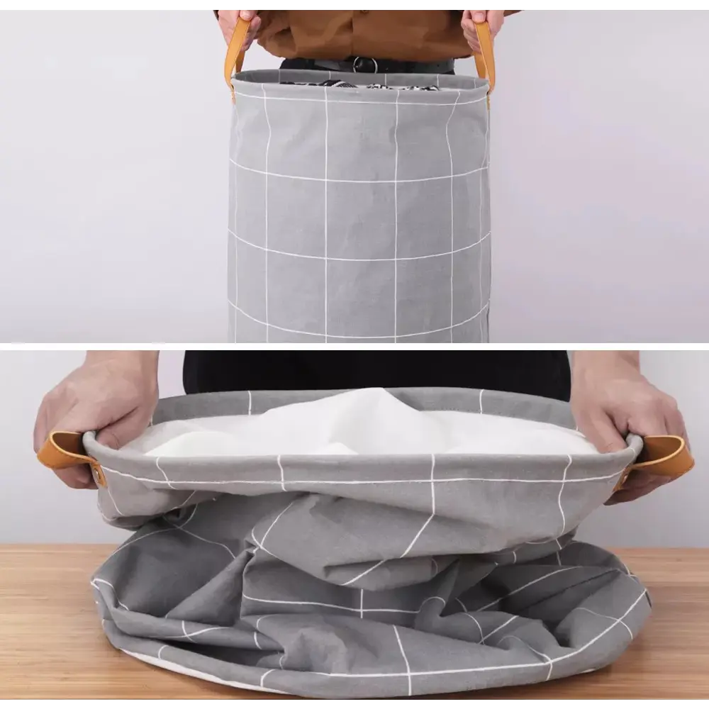 Корзина для белья Sensea Soft 60 л цвет серый STLM-2105711 - Вид №5