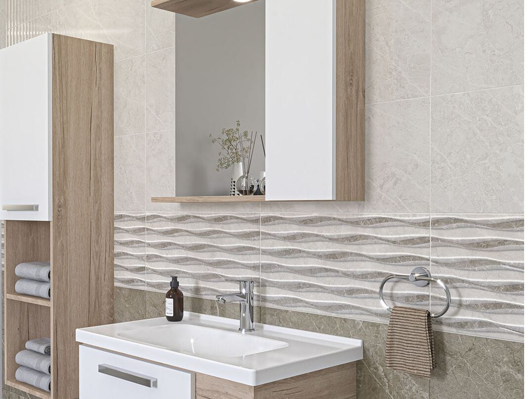 Керамогранит с мраморным эффектом Kaleseramik ванная комната ARCH-00086712