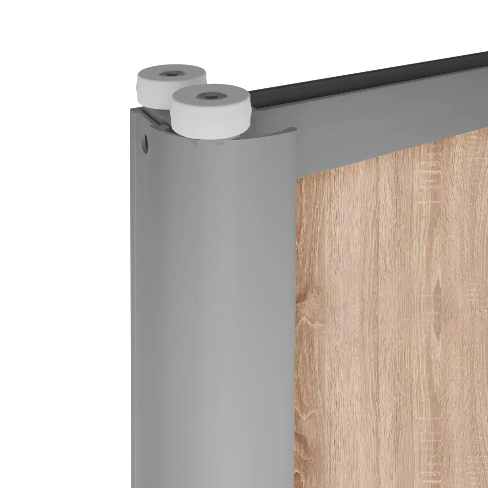 Дверь-купе Spaceo 2555x904 мм, высота проема 2600 мм, ЛДСП, цвет дуб сонома STLM-2080358 - Вид №4