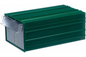 19472328 Пластиковый короб 140х250х100мм, С-2-зеленый-прозрачный СТЕЛЛА-ТЕХНИК