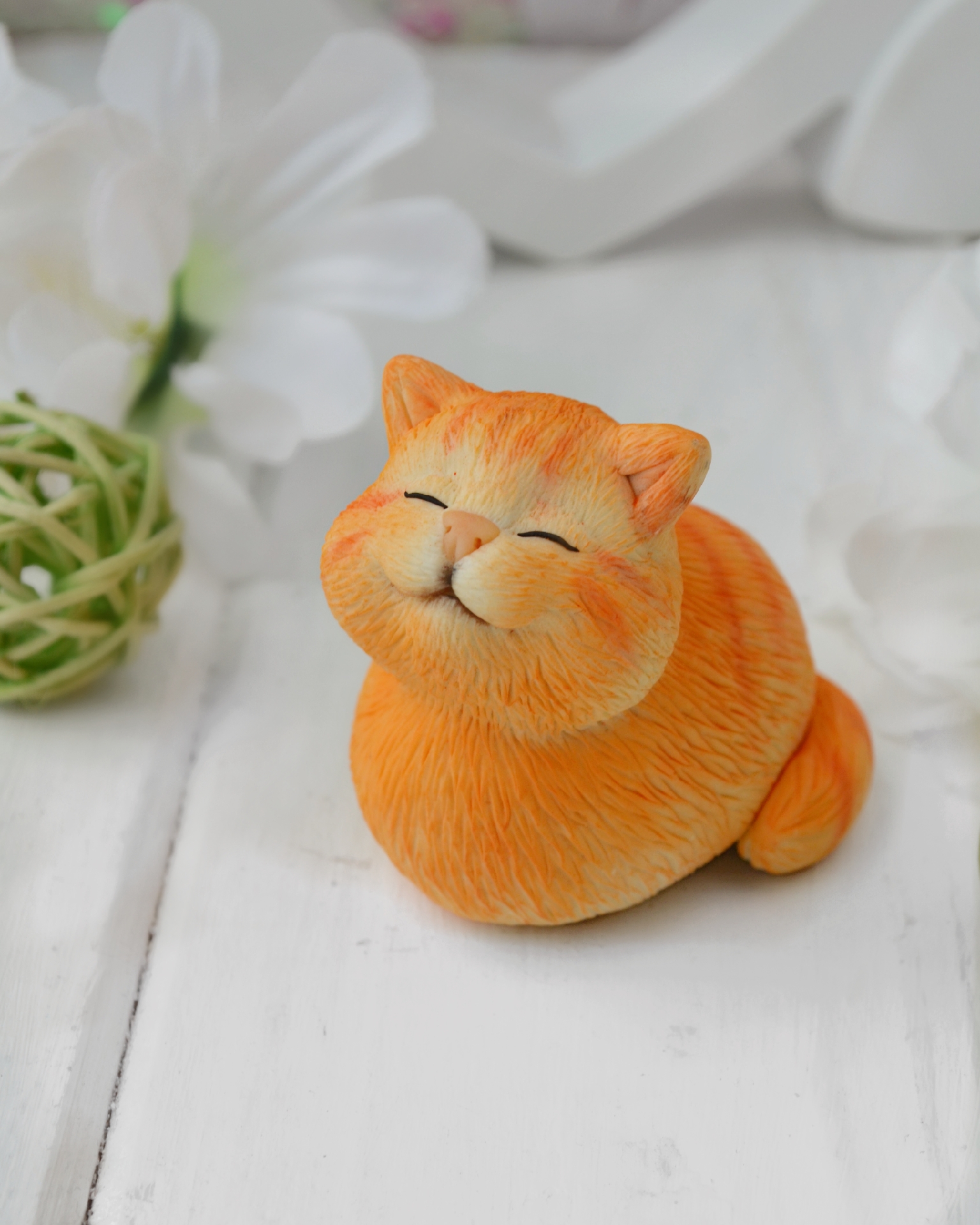 10131 Форма "Кошечка апельсинка S" силикон HobbyPage 