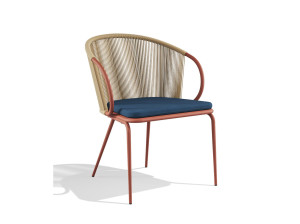 Стальной стул с порошковым покрытием с мягким сиденьем