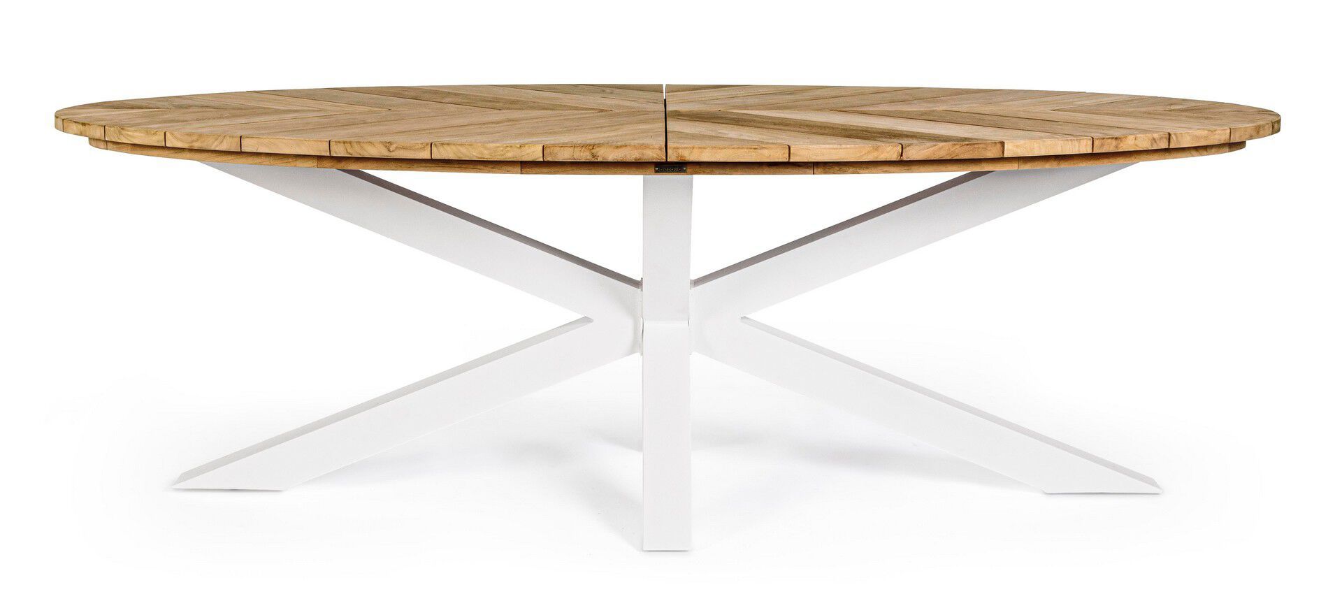 Овальный стол для сада из алюминия и тика BIZZOTTO PALMDALE ARCH-00071500 - Вид №13