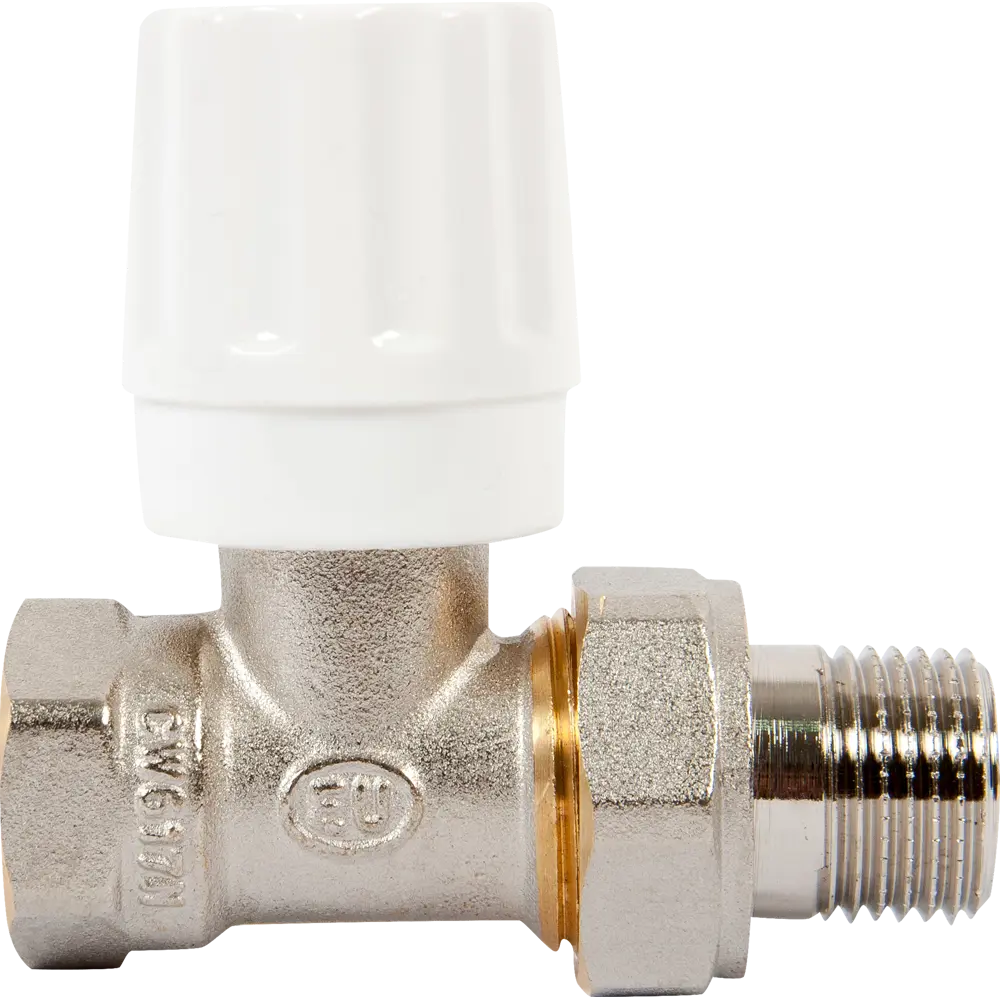 Вентиль регулирующий для радиатора прямой Euros 1/2" латунь STLM-2058533 - Вид №1