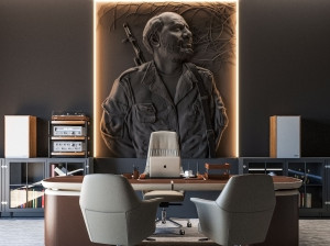 Трехмерная декоративная гипсовая панель