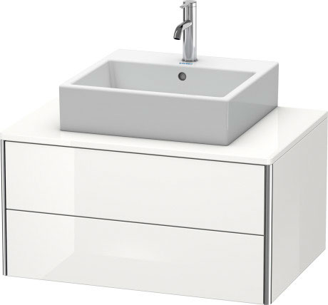 XS491009898 XSquare Тумбочка для подвесной консоли Темно-синий шелковисто-матовый лак Duravit - Вид №2