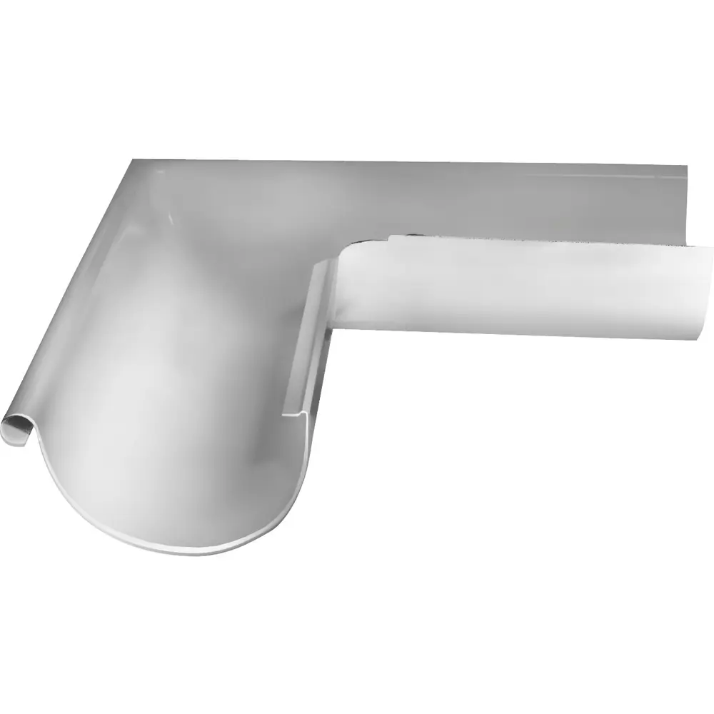 Угол желоба на 90° внешний GL PE 125 мм цвет сигнальный белый Grand Line STLM-2150330