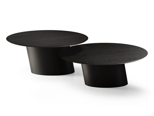 Деревянный круглый журнальный столик с металлическим основанием EFORMA Dorado ARCH-00007687