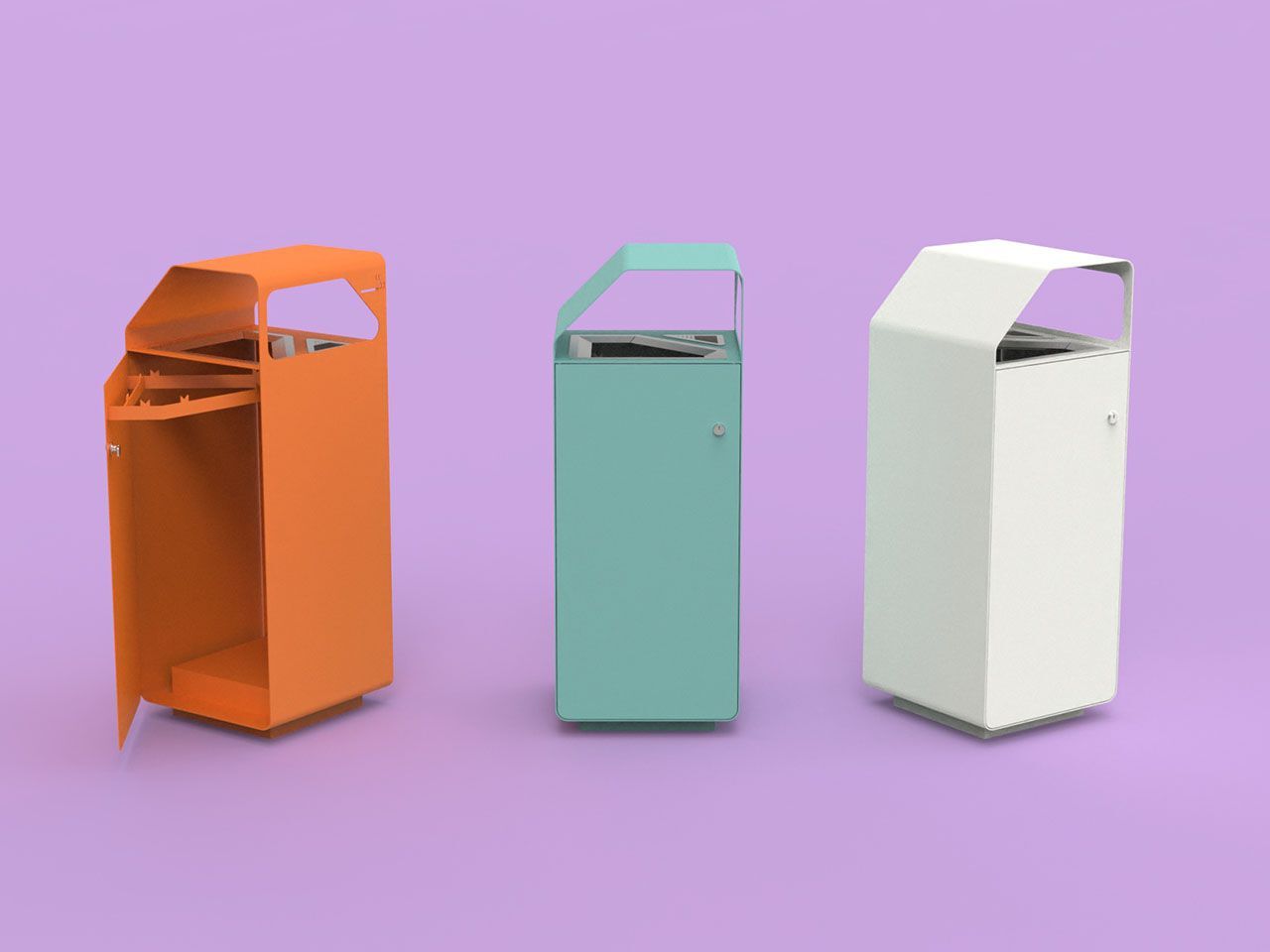 Держатель для мусора из листового металла с пепельницей Lazzari Майами ARCH-00129152 - Вид №9