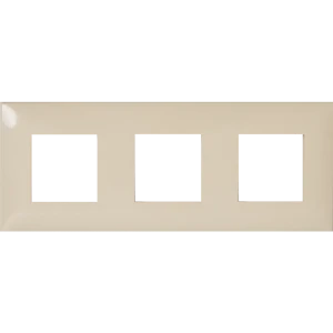 Рамка для розеток и выключателей DKC Avanti 3 поста цвет ванильная дымка