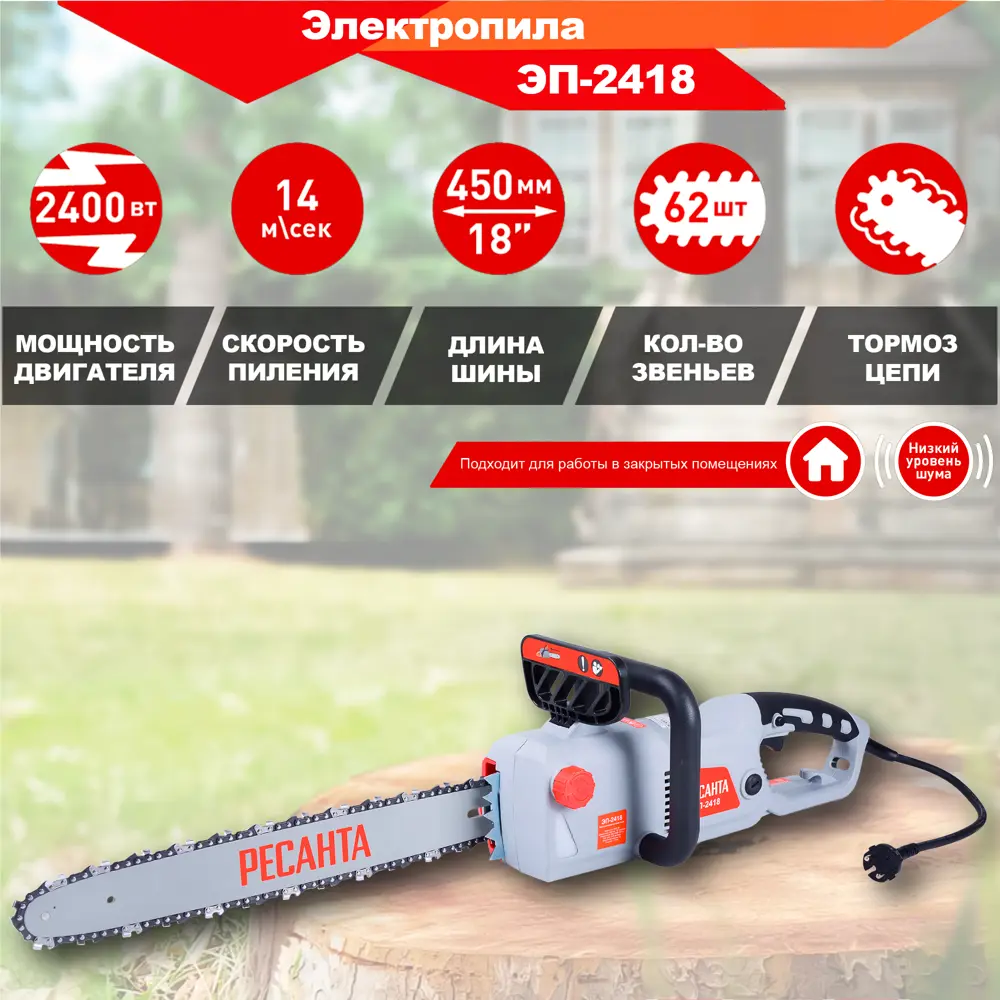 Пила электрическая Ресанта ЭП-2418 2400 Вт 45 см STLM-2070292 - Вид №1