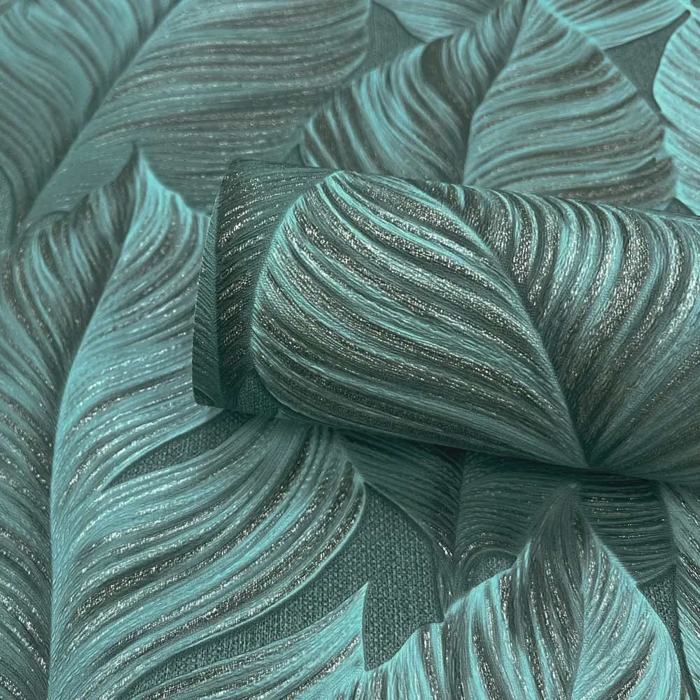 Erismann Samui: Флизелиновые обои с растительным орнаментом в зелёных тонах 89405510 STLM-1563381 - Вид №1