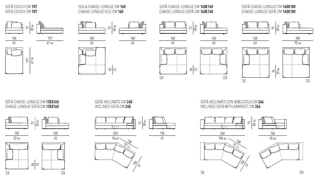 Ткань диван Minotti Гамильтон ARCH-00081571 - Вид №21