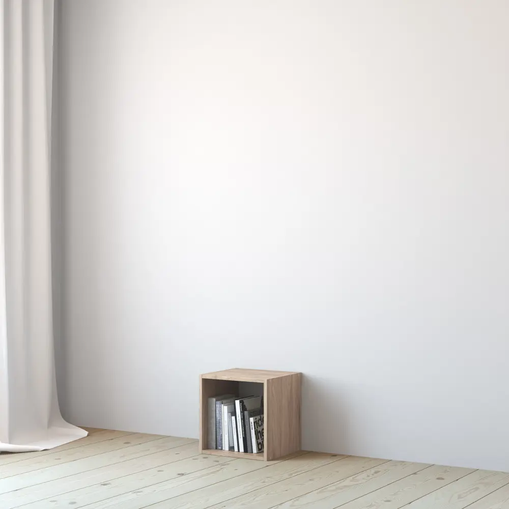 Стеллаж КУБ 1 секция 36х36х32 см ЛДСП цвет дуб Santreyd STLM-2111057 - Вид №6