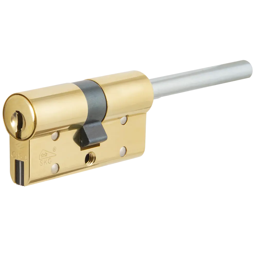 Цилиндр Cisa RS3 OL3S7-87.66, 55x10x25 мм, ключ/шток, цвет латунь, без вертушки STLM-2131165