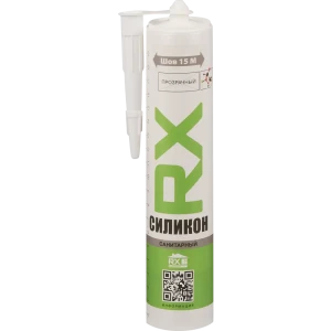 Герметик силиконовый Rx formula санитарный уксусный прозрачный 280 мл