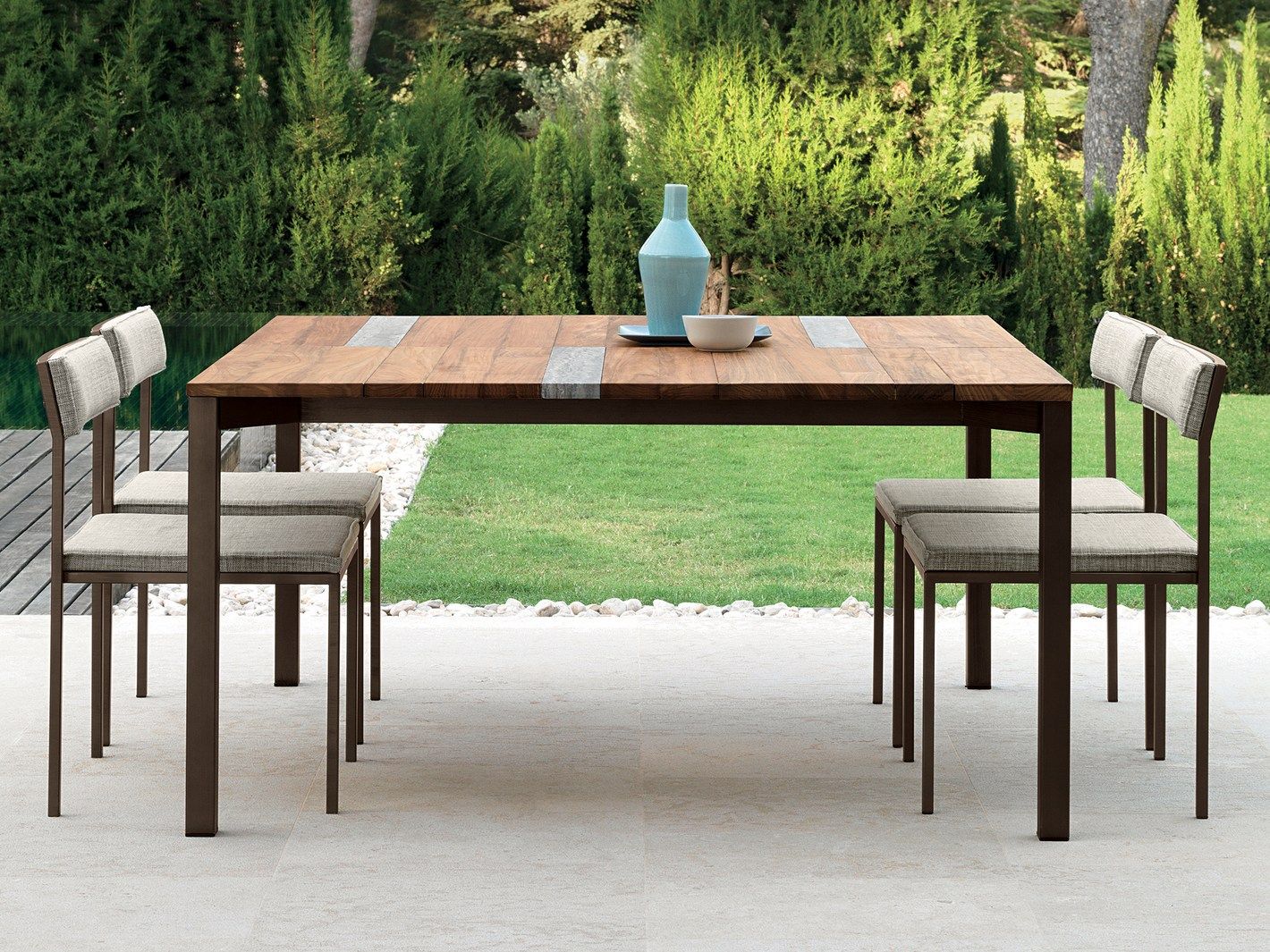 Деревянный прямоугольный садовый стол Talenti Casilda ARCH-00140868 - Вид №6