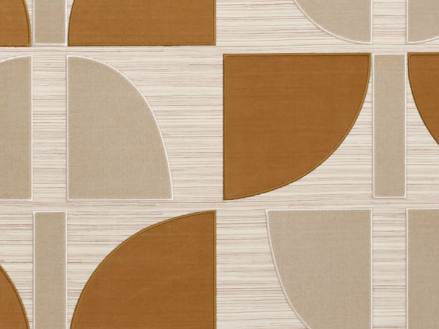 Вышитая настенная ткань с графическим рисунком Casamance Hikari ARCH-00046747