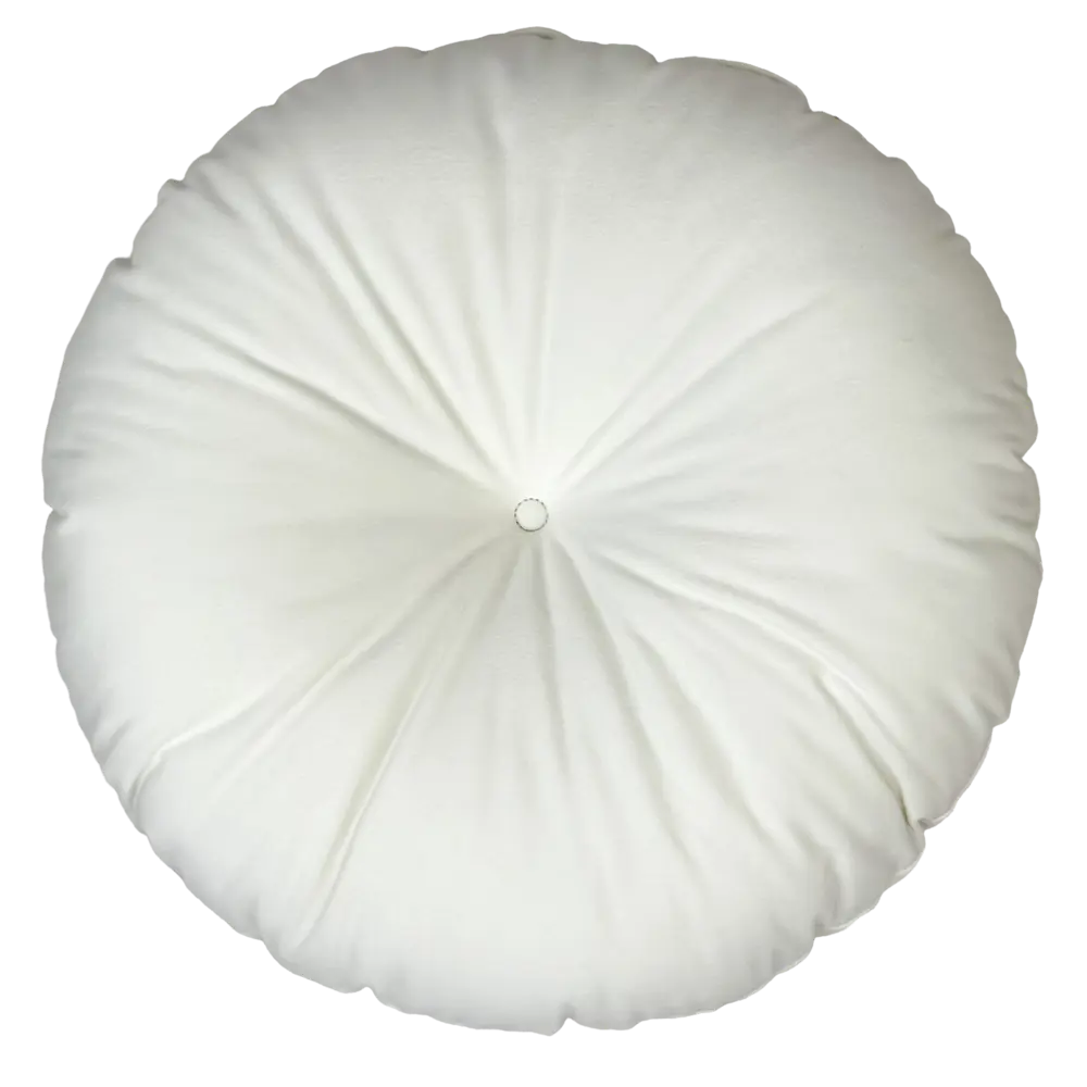 Подушка декоративная Linen Way d37 см бархат цвет кремовый STLM-2206153