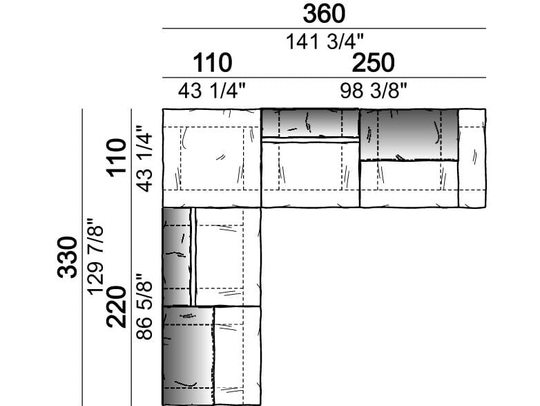 Секционный кожаный диван Arketipo CRAZY DIAMOND ARCH-00133462 - Вид №58