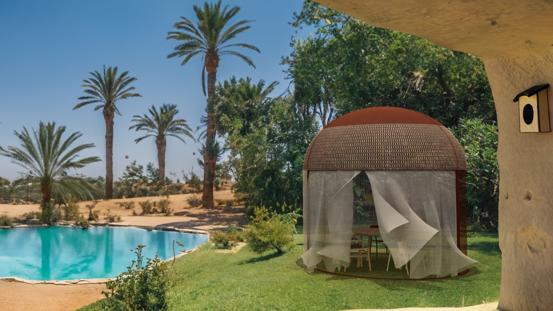 Круглая алюминиевая беседка YAAZ Fess ARCH-00068683 - Вид №3