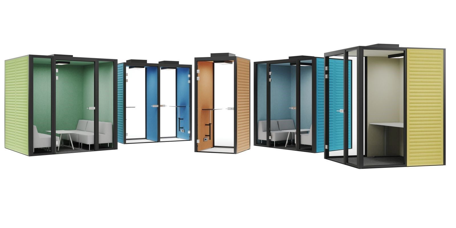 Одноместный акустическая офисная кабина FURNIKO Silent Cube ARCH-00136844 - Вид №3