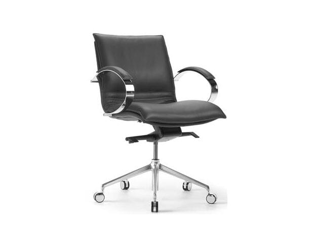 Кожаный поворотный операционный офисный стул с колесами SITIA Sabal ARCH-00054123