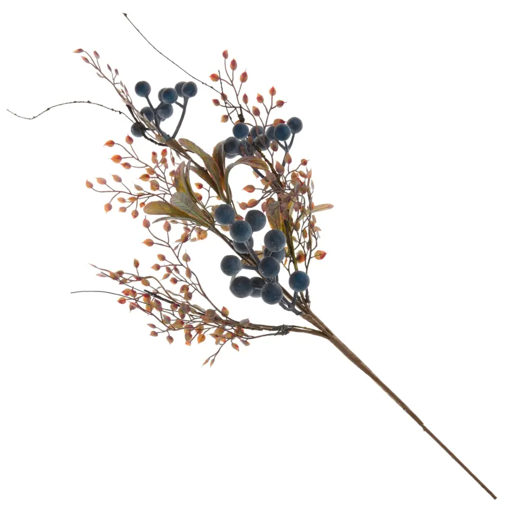 85002877 Новогоднее украшение Ветка 54x22 см цвет синий STLM-1327002 Santreyd 