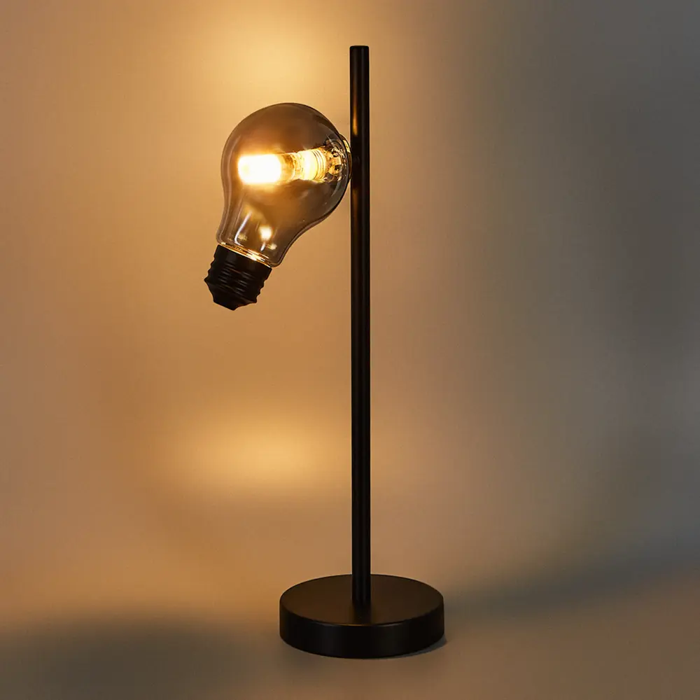 Настольная лампа декоративная Freya Evidence цвет черный STLM-2106748