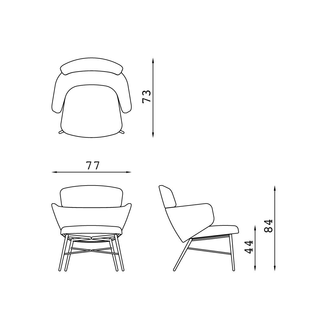 Кресло с подлокотниками BALERI ITALIA KIN LOUNGE ARCH-00095499 - Вид №9