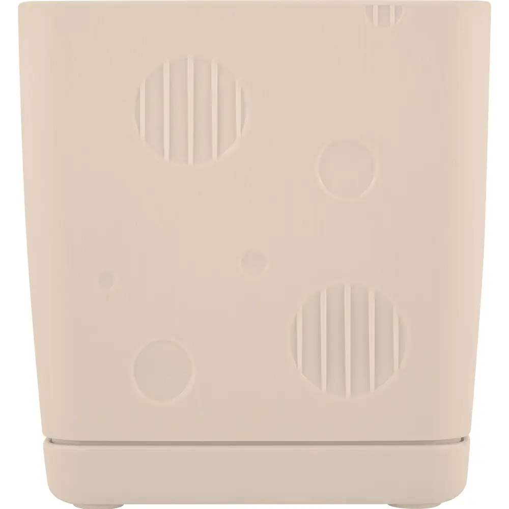 Горшок цветочный Engreen Microcosm 8x8x9 см v0.5 л пластик бежевый INGREEN STLM-2117267 - Вид №1