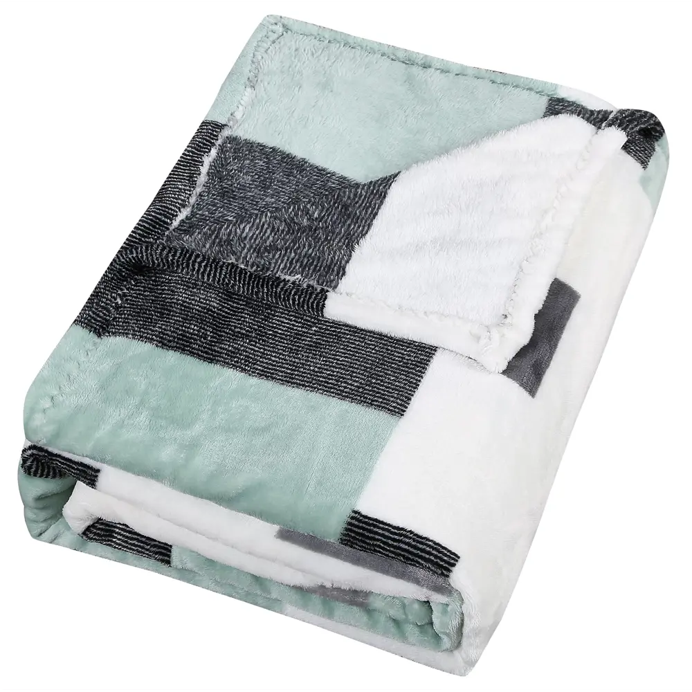 Плед Сolor 180х200 см велсофт цвет мятный 84180697 STLM-2170837 Santreyd - Вид №2