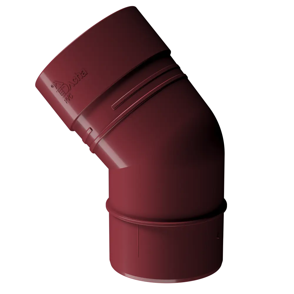 Колено 45° Dacha 80 мм красный DÖCKE STLM-2090699