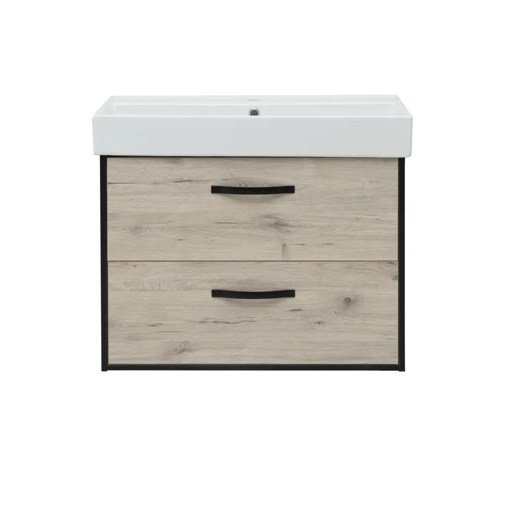 Тумба под раковину подвесная Aquanet Инди 100 см дуб белый STLM-2102291 - Вид №2