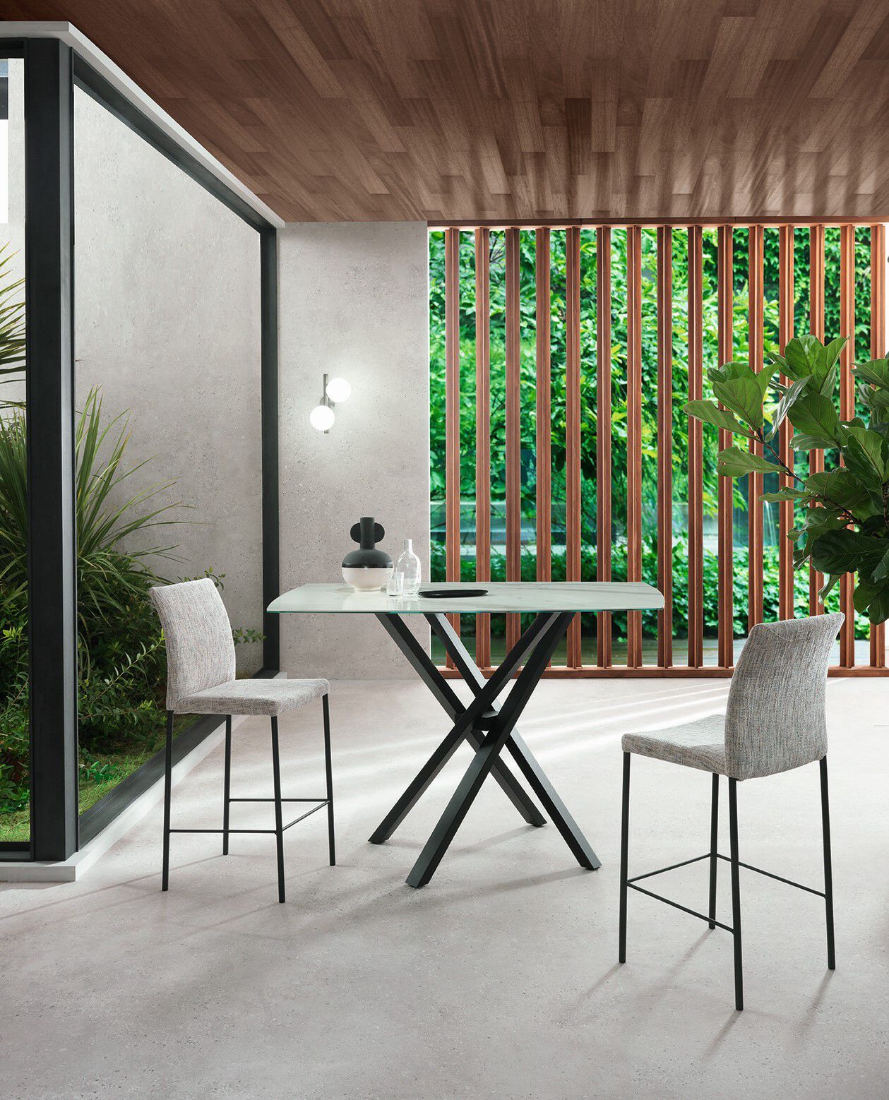 Высокий мягкий стул с гибкой спинкой RIFLESSI ARCH-00043957 - Вид №1