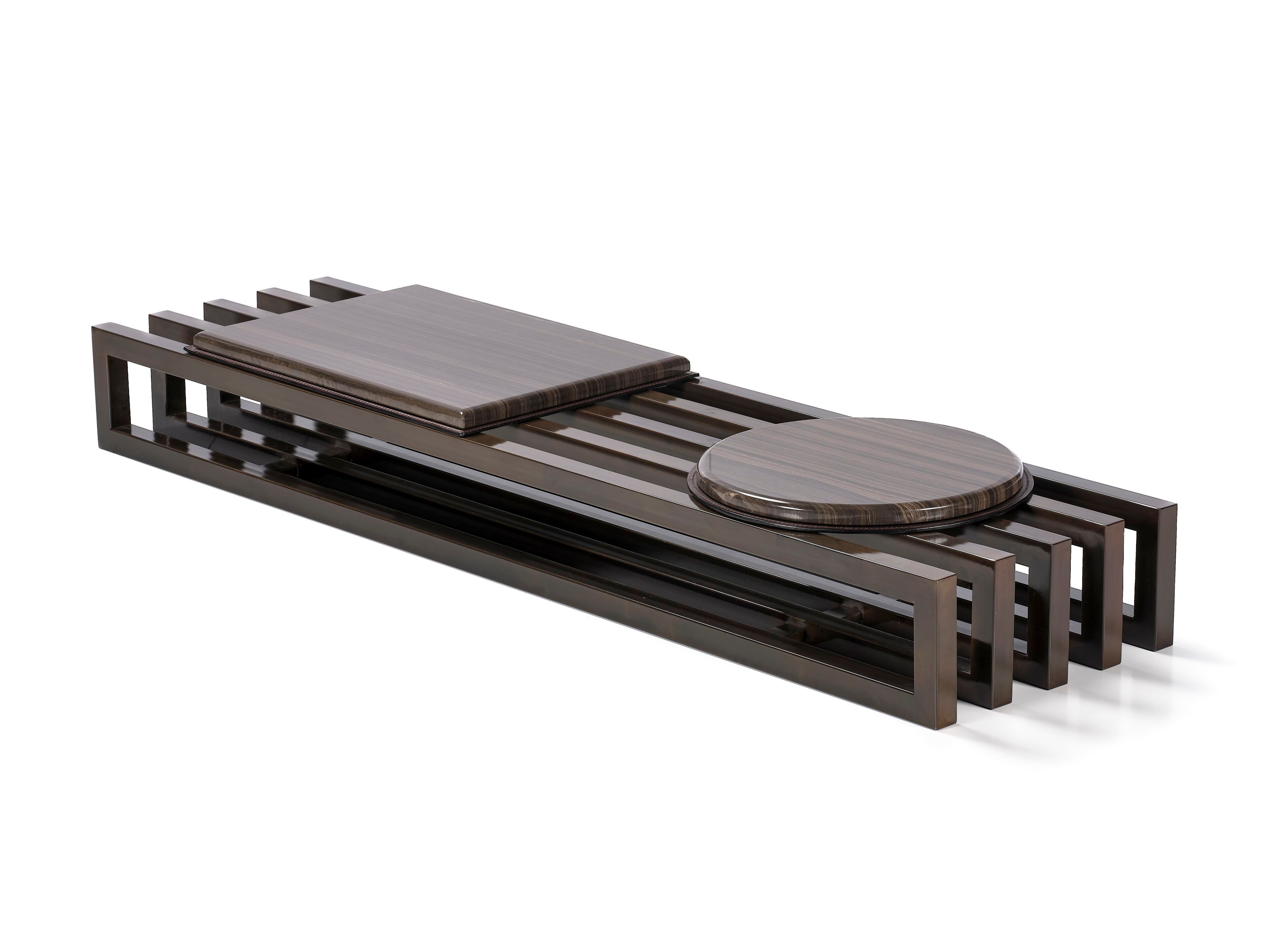 Набор металлических низких журнальных столиков RIVATELIER COVENT ARCH-00035676