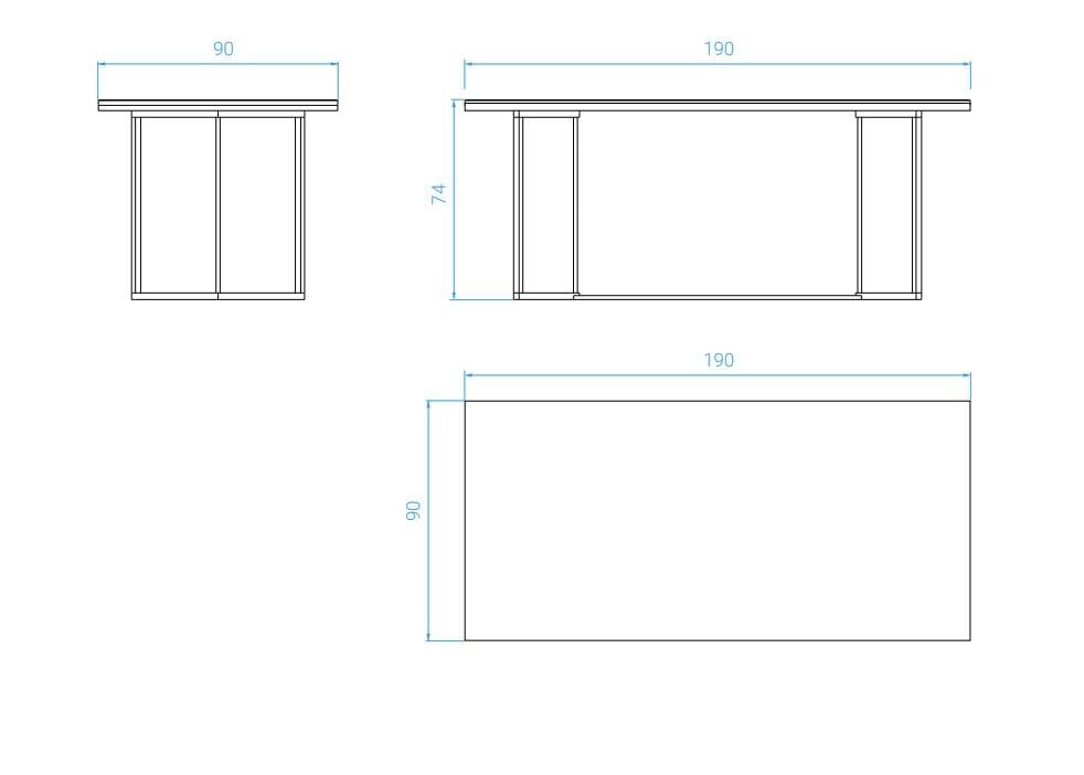 Прямоугольный керамический обеденный стол RED EDITION Horizon ARCH-00139058 - Вид №6