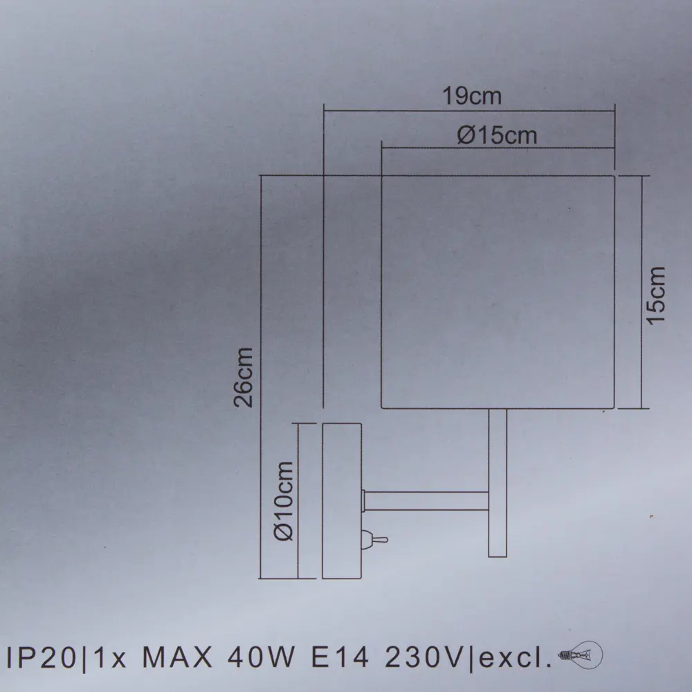 Бра Globo E14 1x40 Вт 15x26 см STLM-2005242 - Вид №6