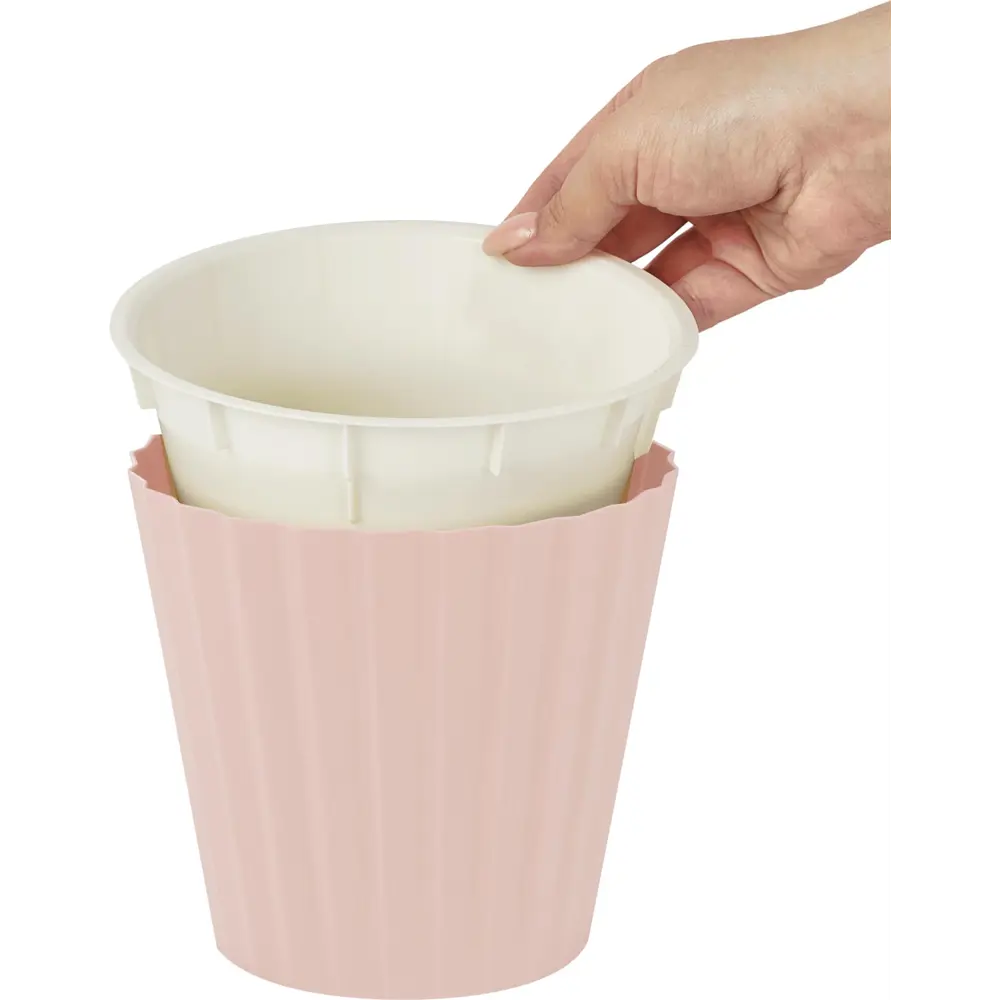 Горшок цветочный Ingreen Sand Английская роза ø16 см h14.6 см v2 л пластик розовый STLM-2136622 - Вид №2