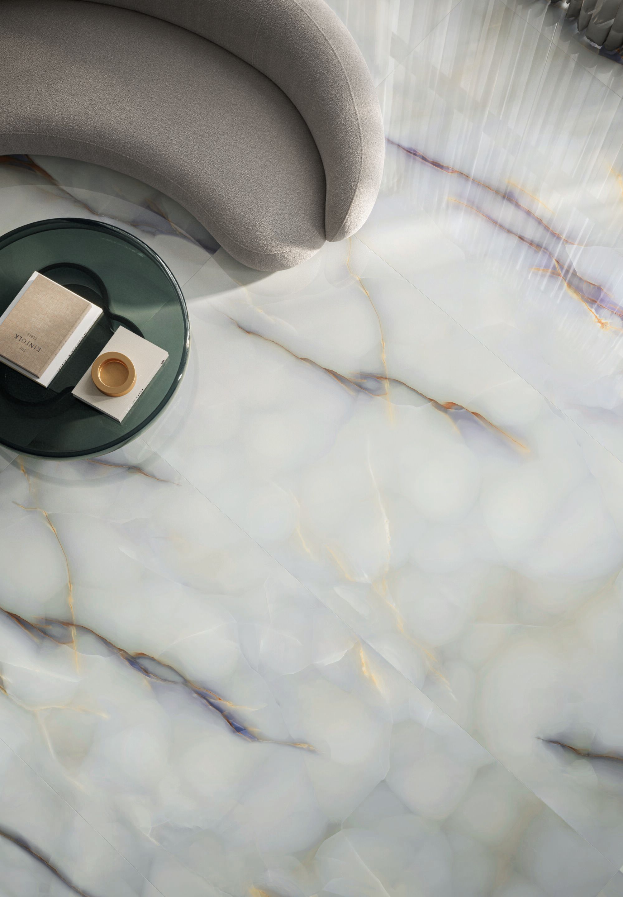 Пол / керамогранит с мраморным эффектом EmilCeramica чистый Оникс мраморные полотна ARCH-00035726 - Вид №2