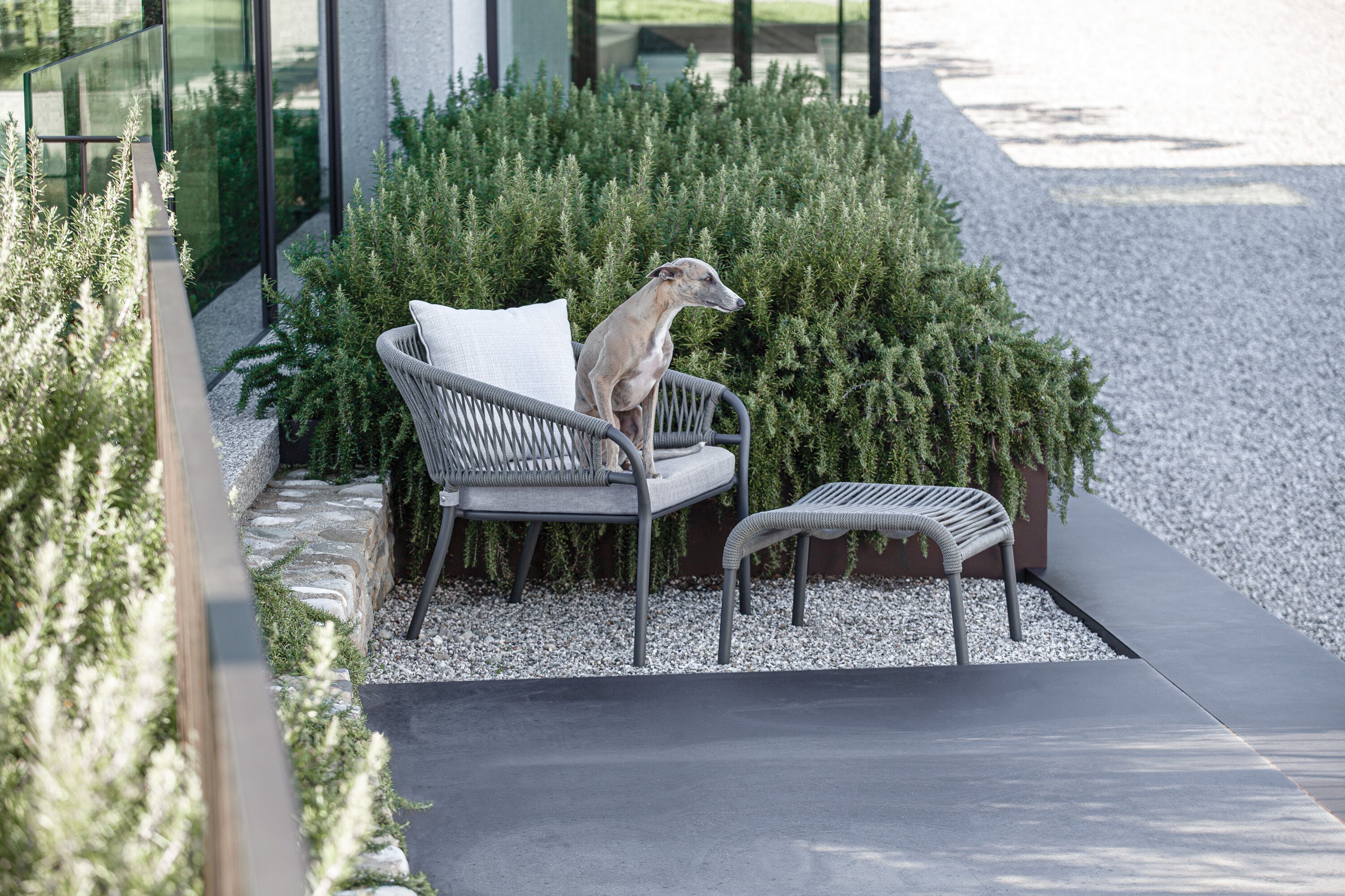 Садовое кресло с алюминиевым подлокотником и веревкой Atmosphera Pleasure .25 ARCH-00073657 - Вид №7