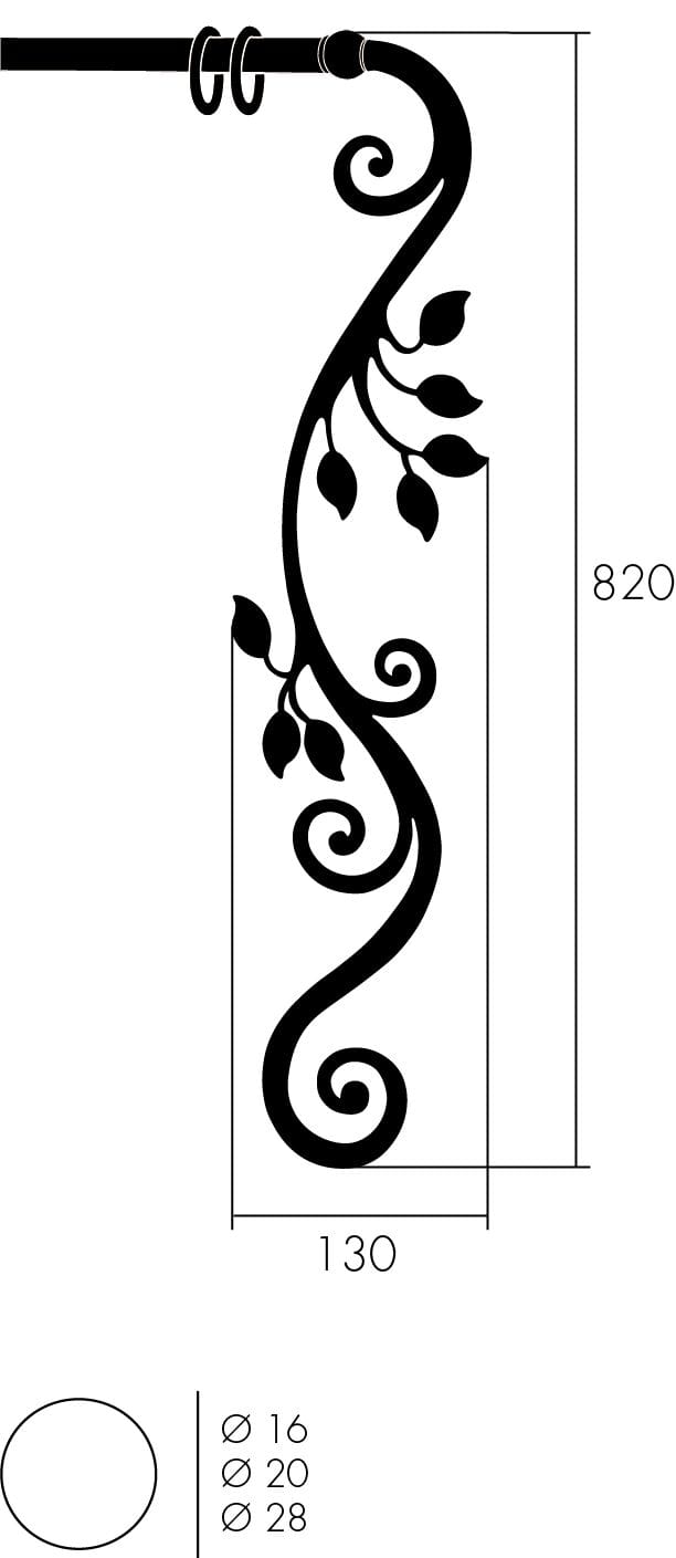 Железный карниз Frandoli барокко ARCH-00065941 - Вид №2