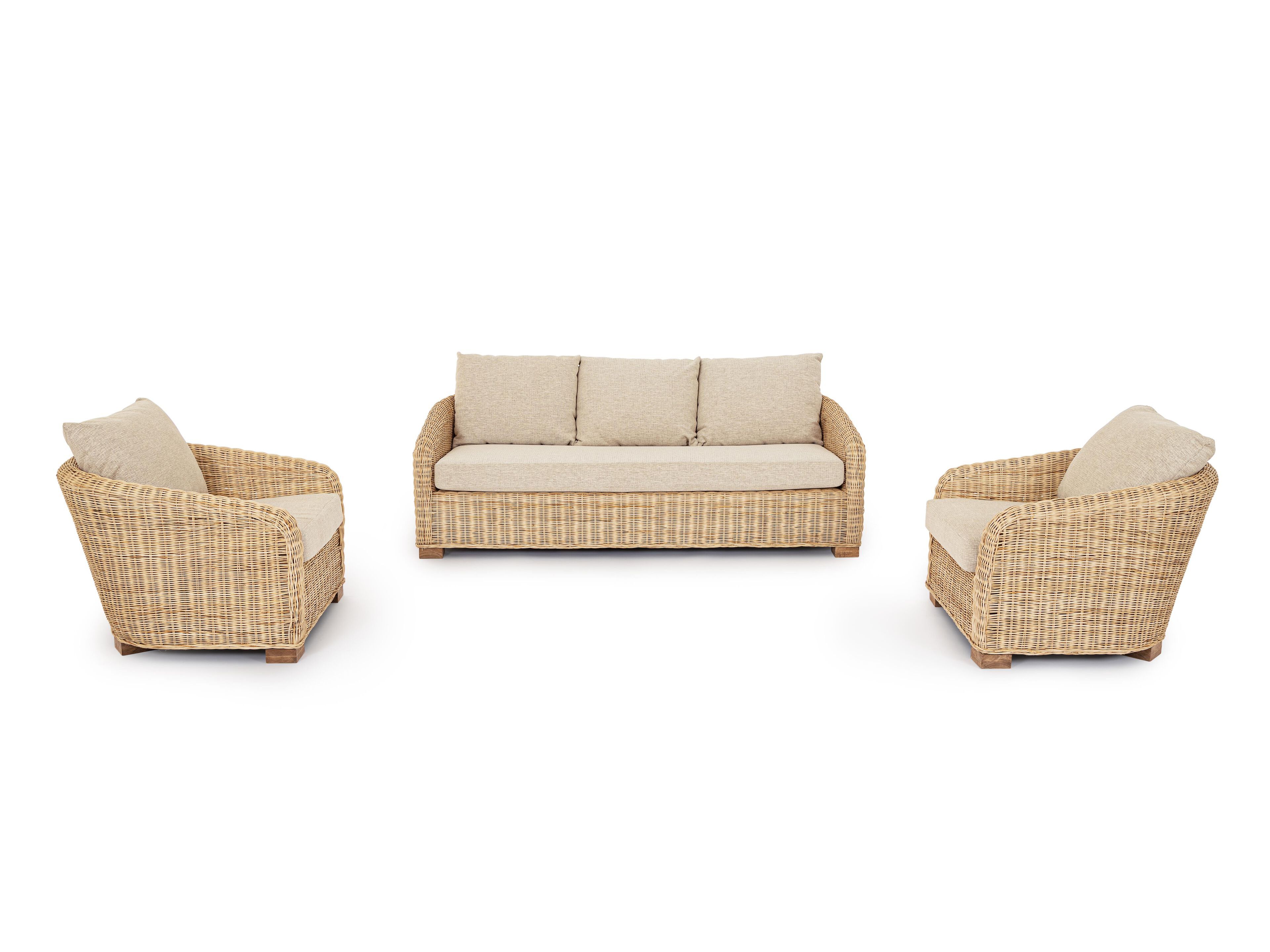 Ротанг садовый стул с подлокотниками BIZZOTTO Кадис ARCH-00000133 - Вид №3