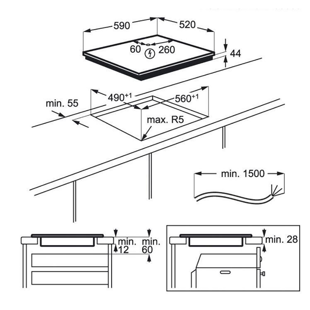 9101668 Индукционная варочная поверхность AEG IKB64413FB STDN-0021751 - Вид №6