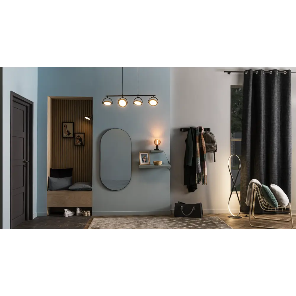 Зеркало декоративное Inspire Oblong 60x120 см цвет черный STLM-2052769 - Вид №13