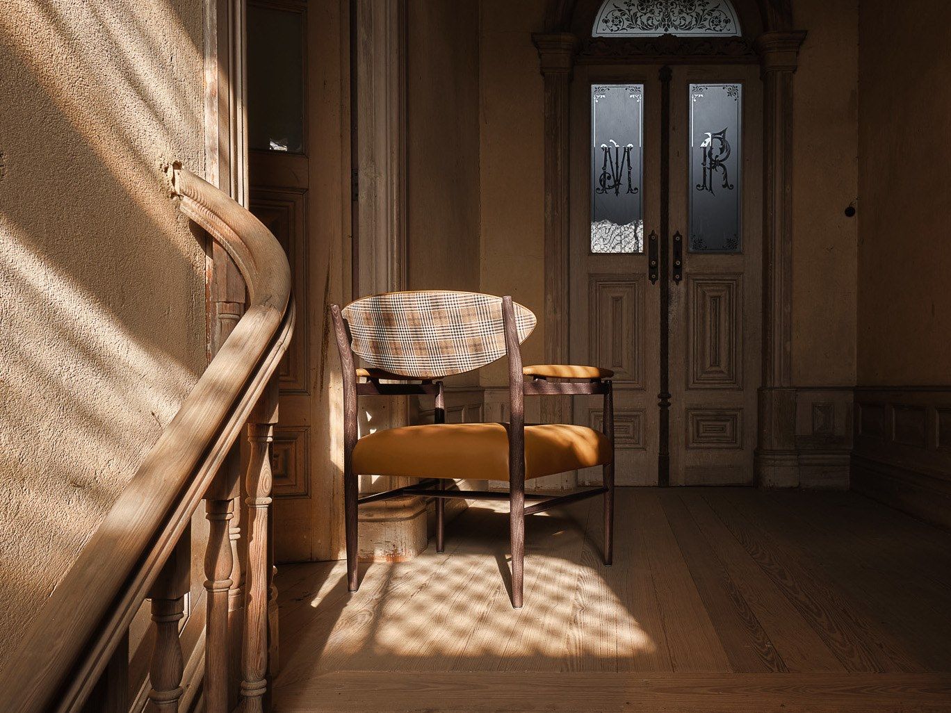 Деревянный стул с подлокотниками More Contract Wink ARCH-00034911 - Вид №2