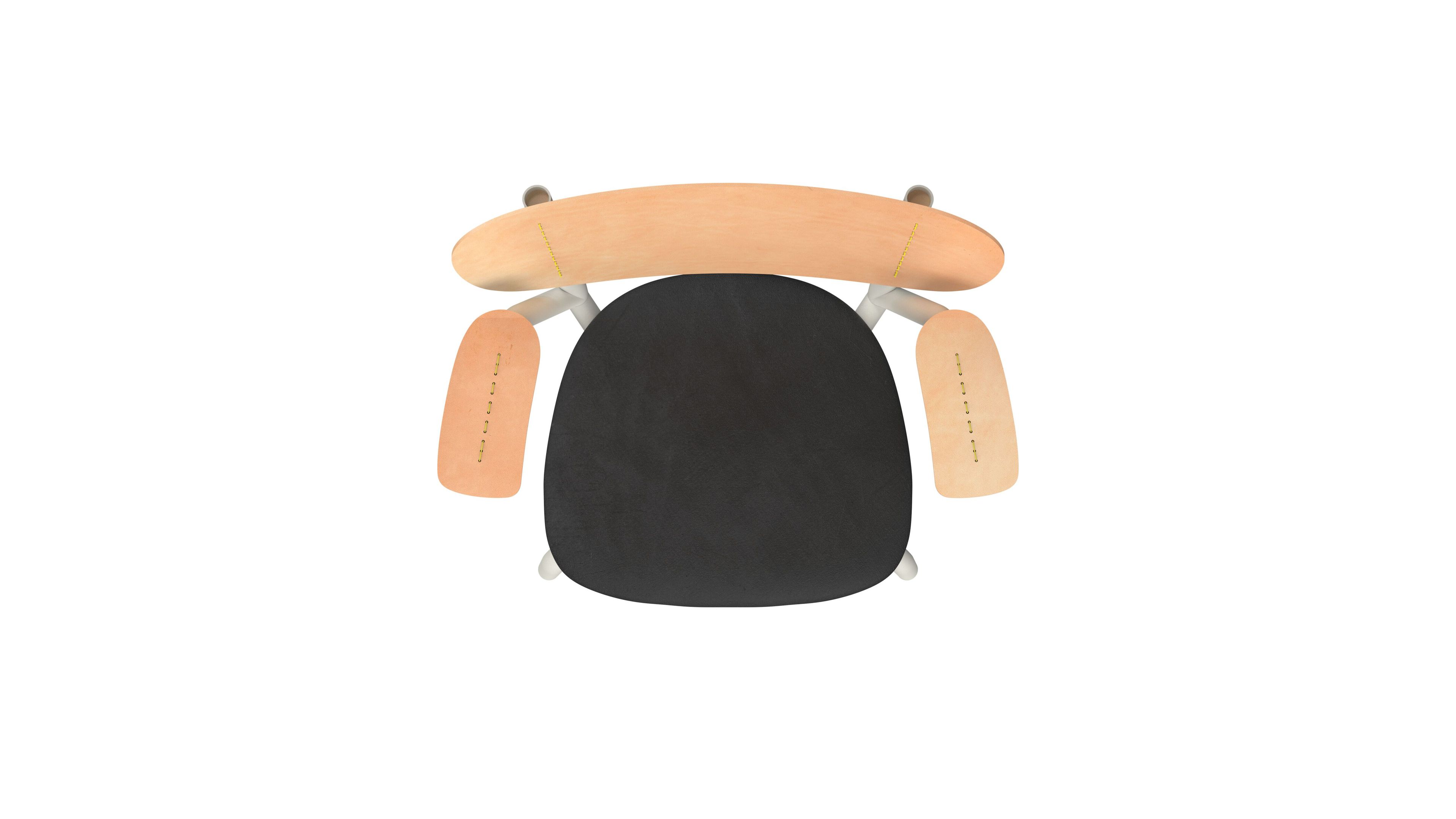 Деревянный и кожаный стул с подлокотниками FUNCTIONALS EMIL ROSI ARCH-00126468 - Вид №25