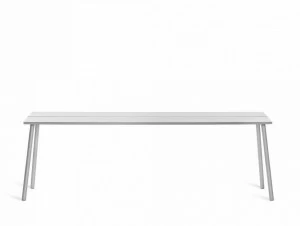 Emeco Прямоугольный алюминиевый стол по контракту Run