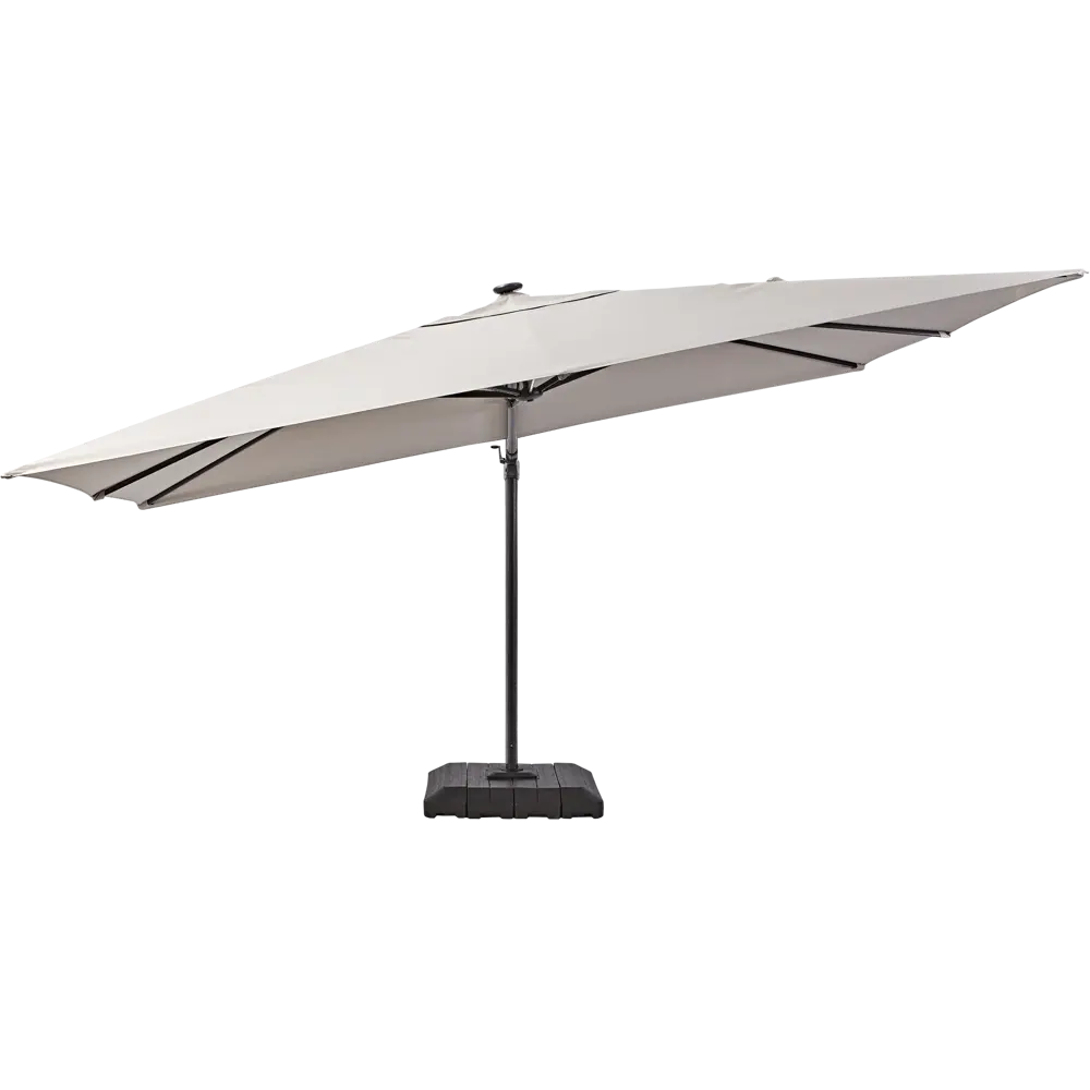 Зонт садовый Naterial Sonora 2.8х3.9 м бежевый с подставкой STLM-2005796 - Вид №5