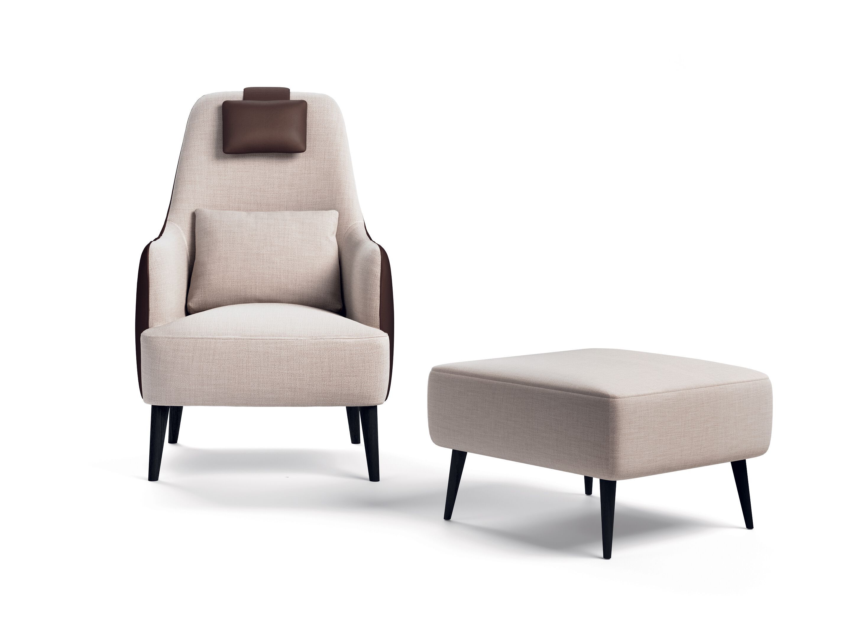 Тканевое кресло с подголовником Kico Living Complements ARCH-00123163 - Вид №1